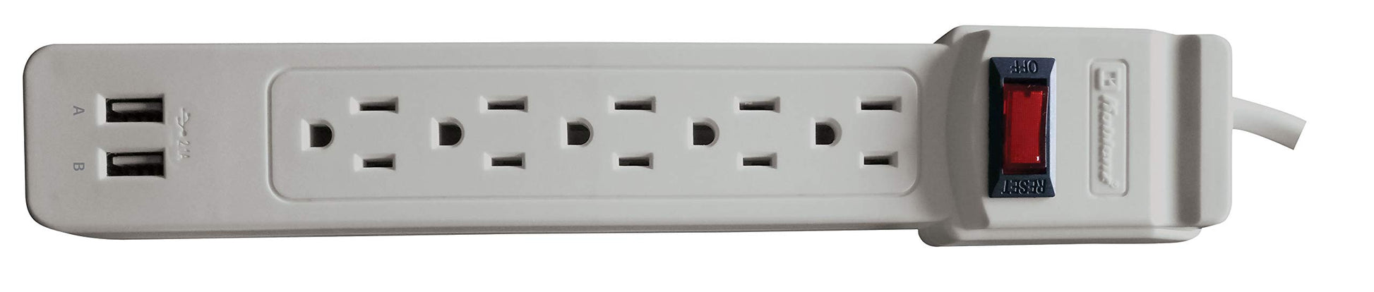 Koblenz SS-550-USB Supresor de Picos, color blanco