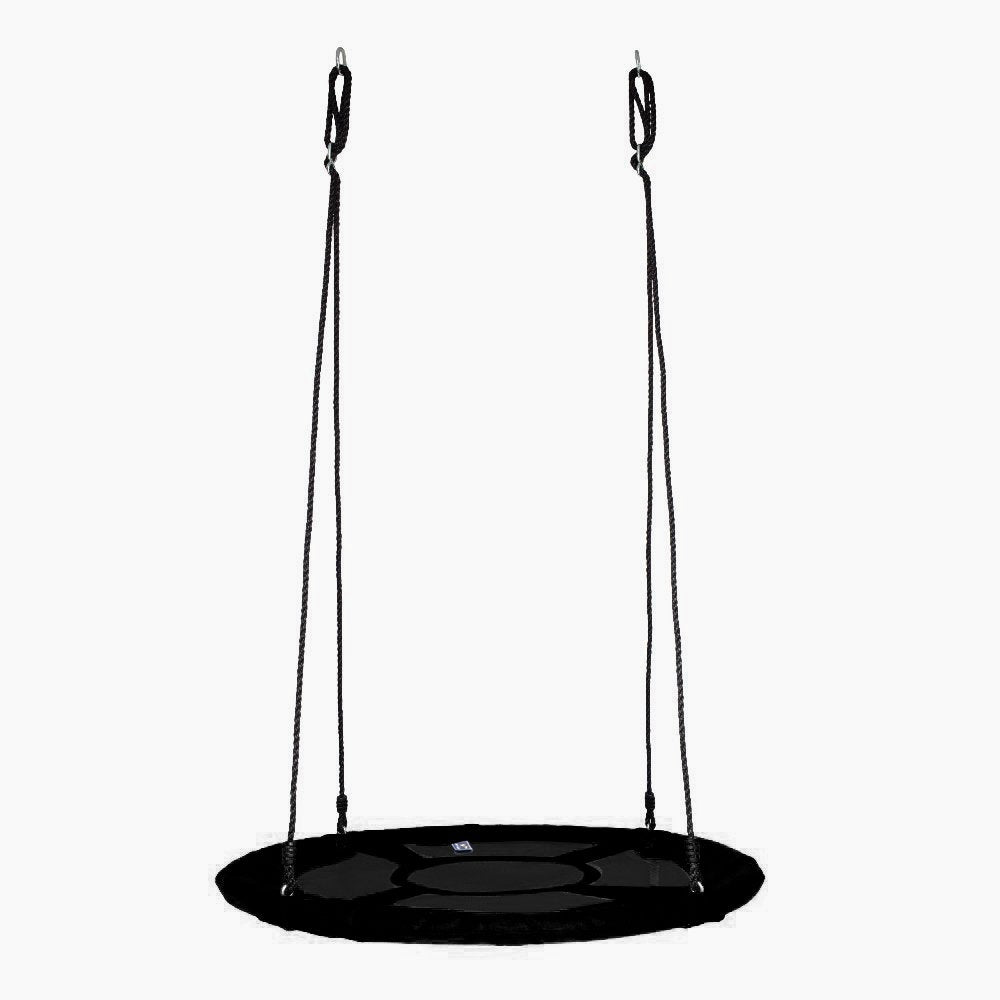 Hi Suyi 100cm/60cm Disc Giant Nest Web Rope Hanging Tree Swing Seat Set Heavy Duty Easy to Set Up For Kids Children Adult Outdoor Backyard Garden Large Small Size