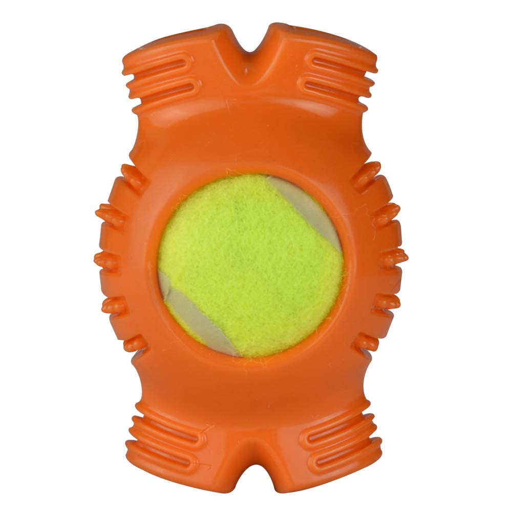 Juguete Hueso Fancy Pets Verde con Pelota de Tenis para Perro