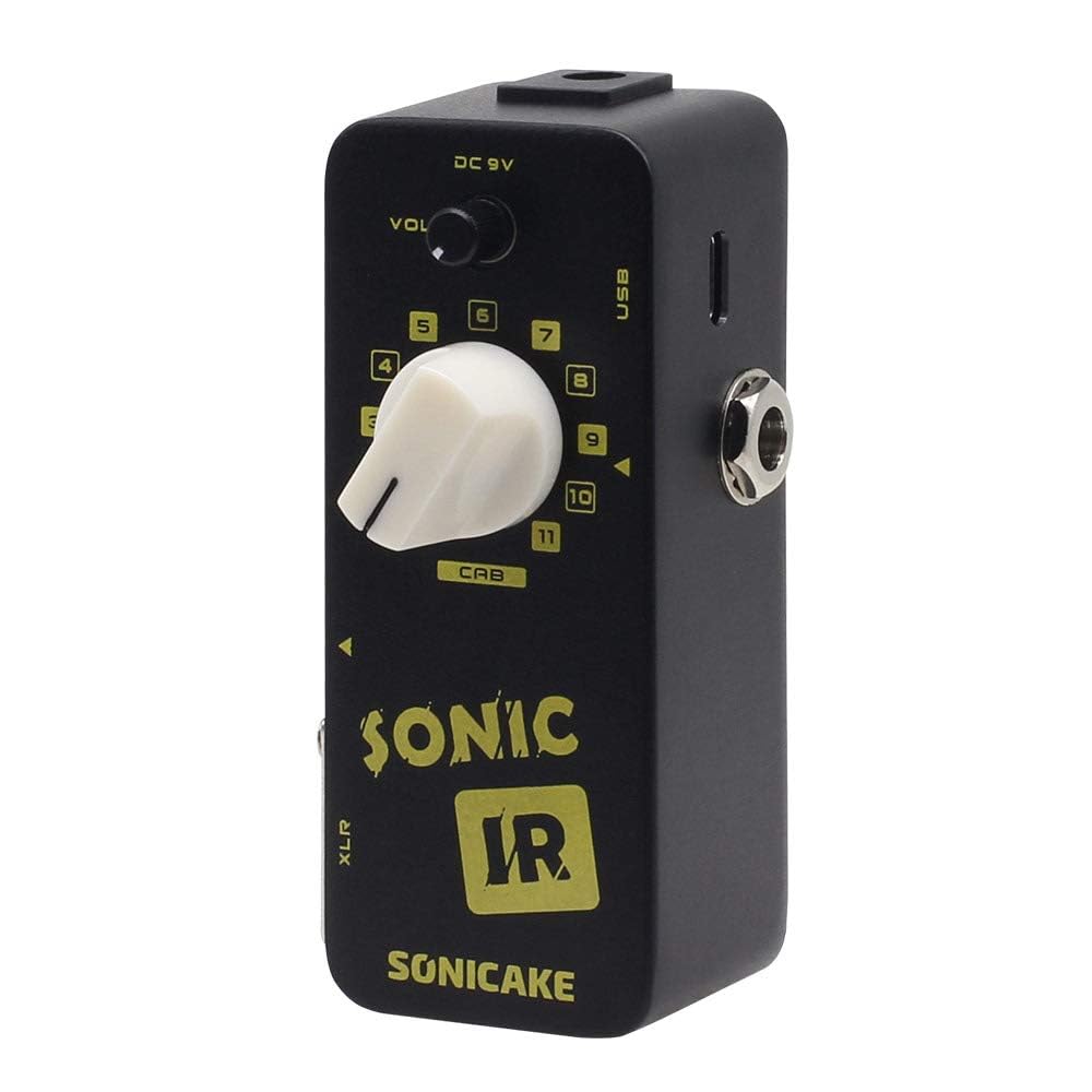 SONICAKE IR Pedal Altavoz Gabinete Simulador de Respuesta de Impulso Pedal Guitarra Bajo Efectos Pedal