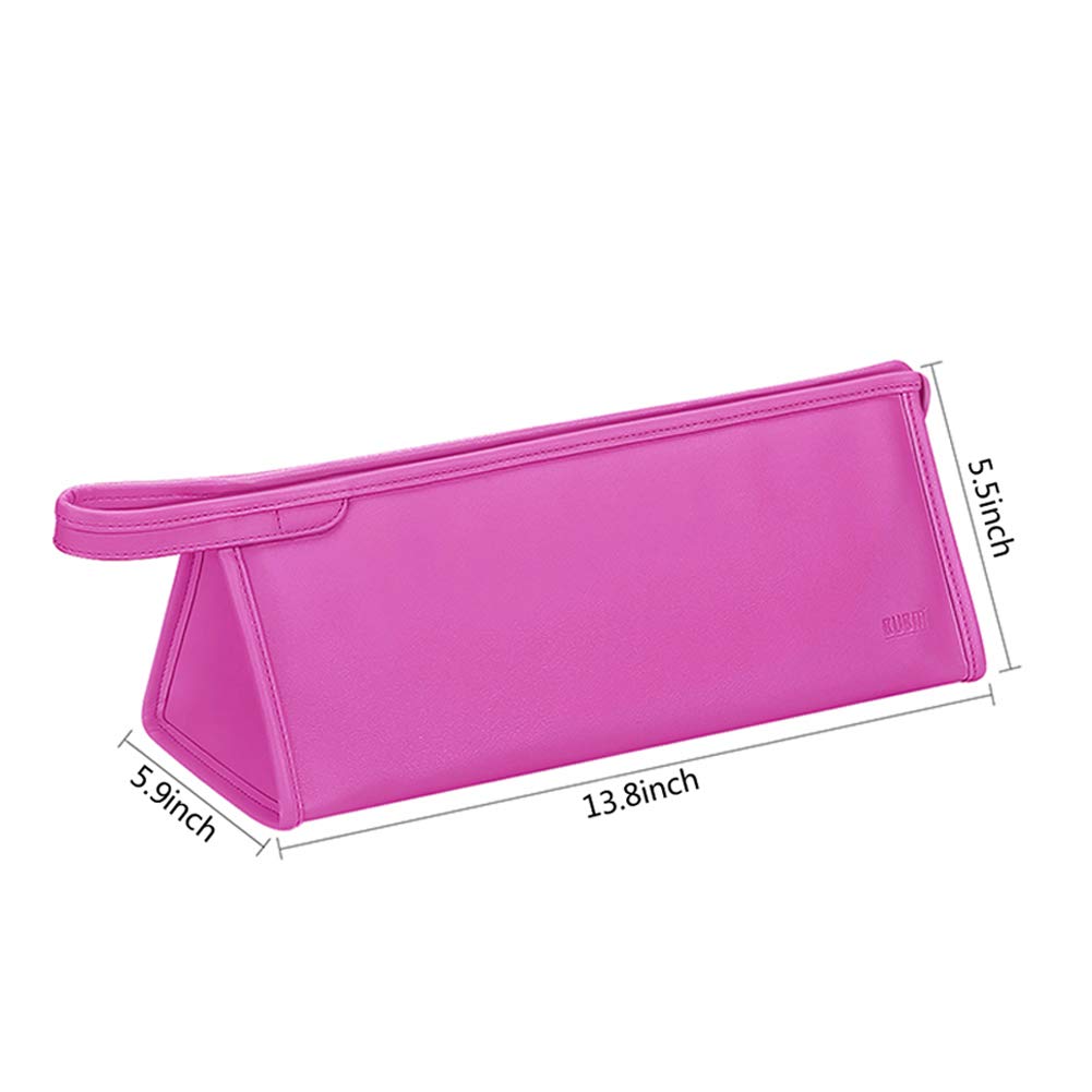 BUBM Bolsa de almacenamiento de viaje compatible con Dyson Airwrap Styler, organizador de viaje portátil para Airwrap Styler y accesorios, rosa