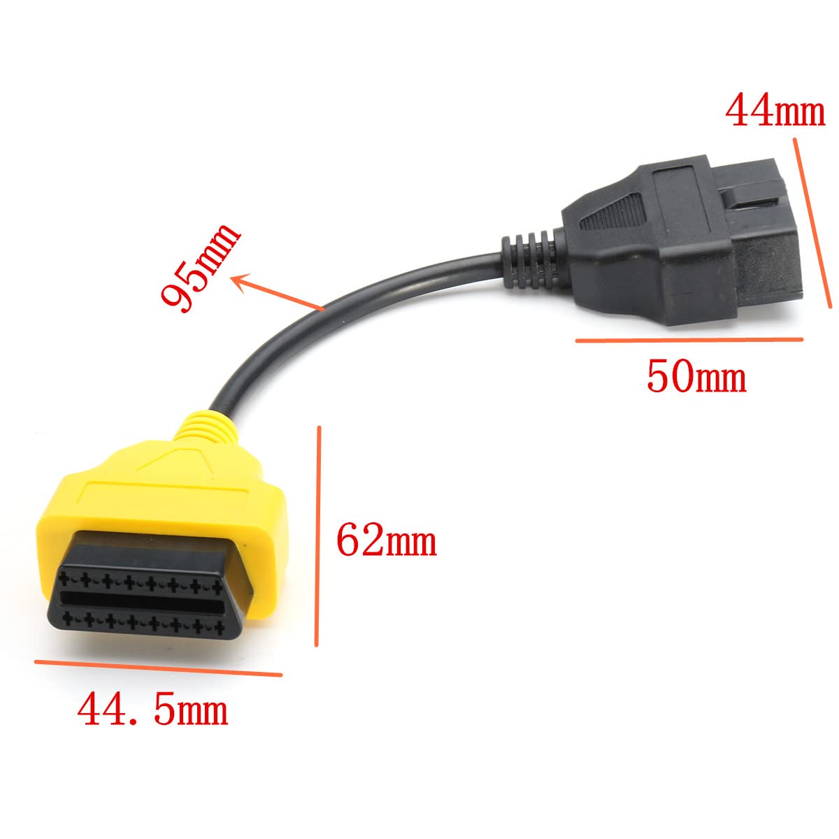 Adaptadores de Cables XPSZDBS 16 Pines para Fiat Alfa Romeo Lancia OBD II 2