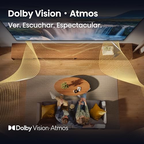 Hisense Television QD6QFM(Modelo 2025) Pantalla 55 Pulgadas,QLED Smart Fire TV UHD 4K,Control Remoto por Voz con Alexa,Escalado AI a 4K,Dolby Vision Atmos, Modo de Juego Plus