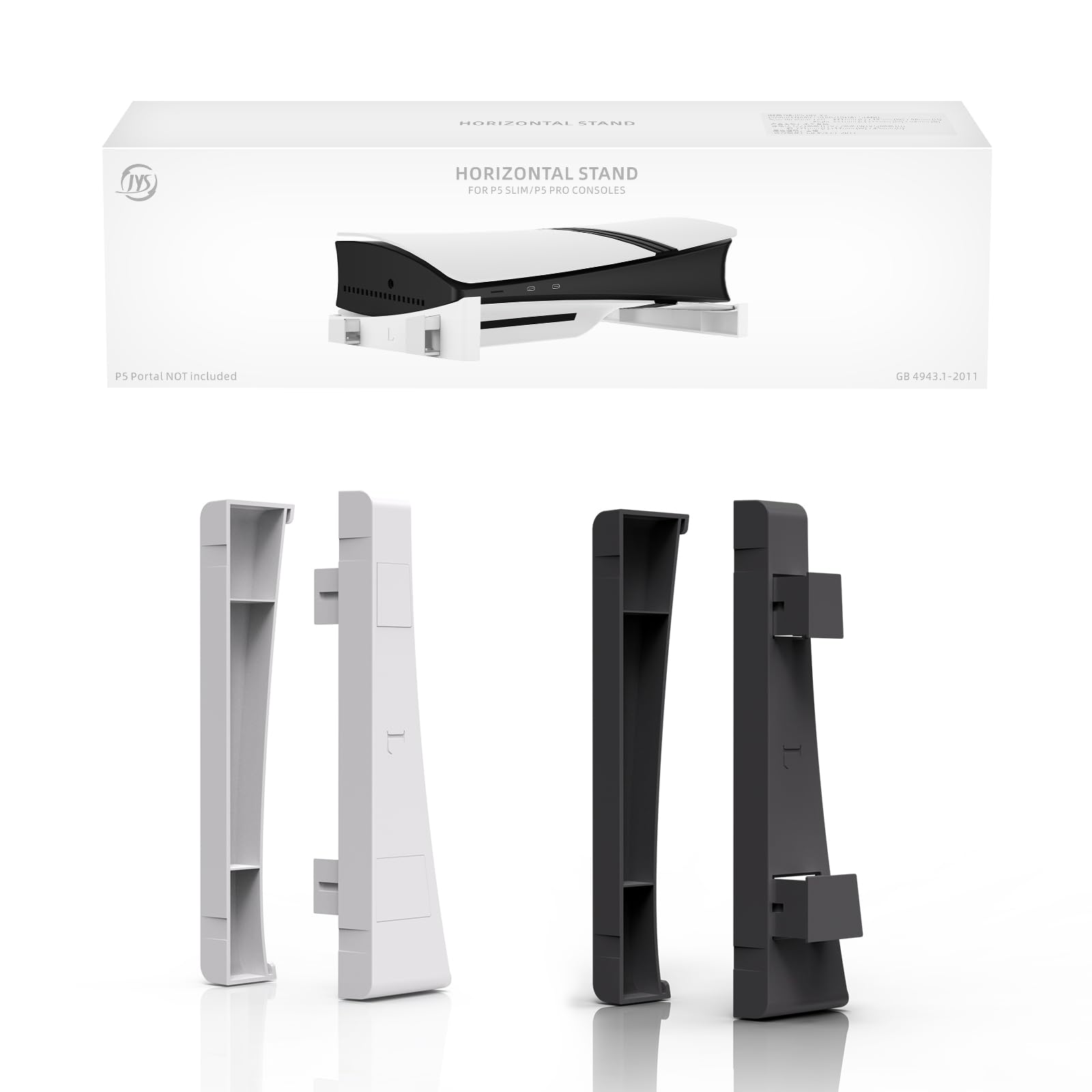 BeisDirect - Soporte Horizontal para Consola Sony PS5 Slim, Soporte Base Compatible con Discos PS5 y edición Digital PS5 Slim Accesorios Delgados con MADS Antideslizantes (Blanco)