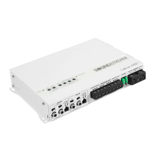 Amplificador de 4 Canales Soundstream Rubicon Nano Marino 1400W Clase D Blanco