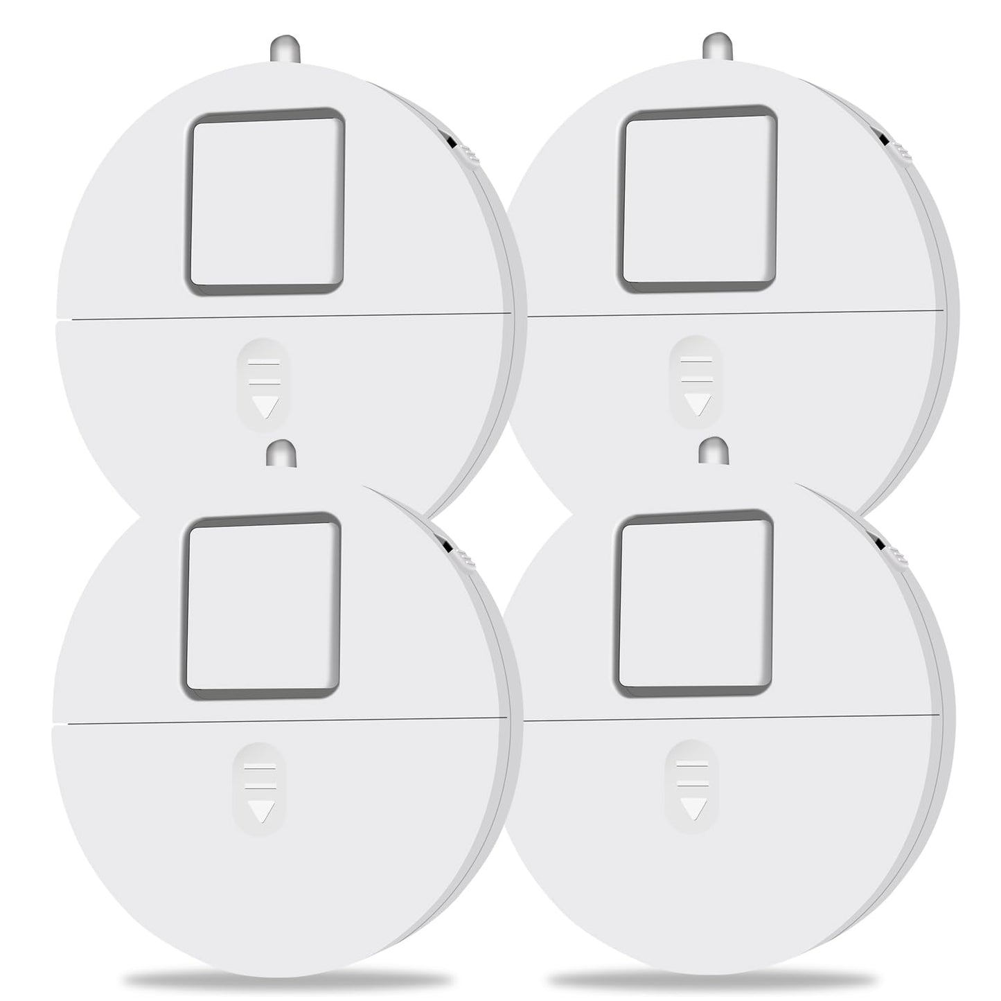 Sistema de Alarma de Ventana Ultra Ruidoso con Sensores de Vibración Avanzados 120 dB Paquete de 4 para Seguridad en Detección de Rotura de Vidrio