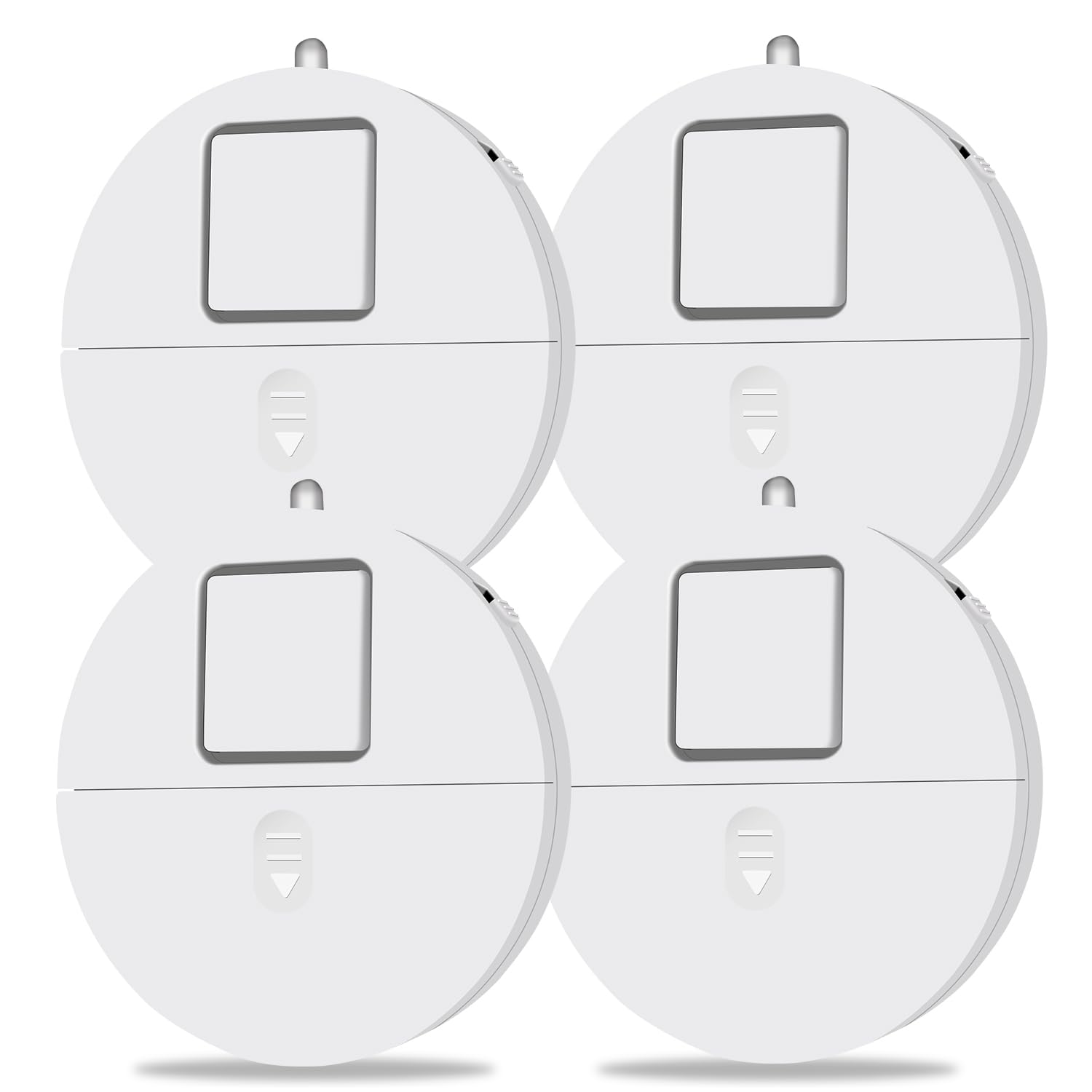 Sistema de Alarma de Ventana Ultra Ruidoso con Sensores de Vibración Avanzados 120 dB Paquete de 4 para Seguridad en Detección de Rotura de Vidrio