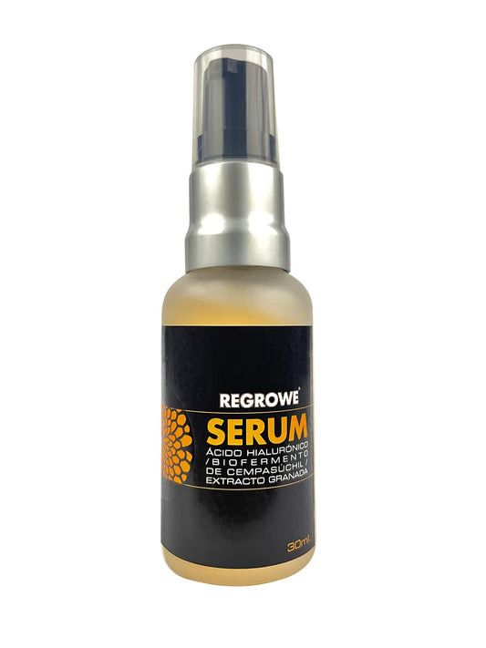 SERUM I Ácido Hialurónico + Extracto de Granada + Biofermento de Cempasúchil I Revitaliza, Calma, Hidrata y Tonifica I Suero facial Uso Diario -30ml