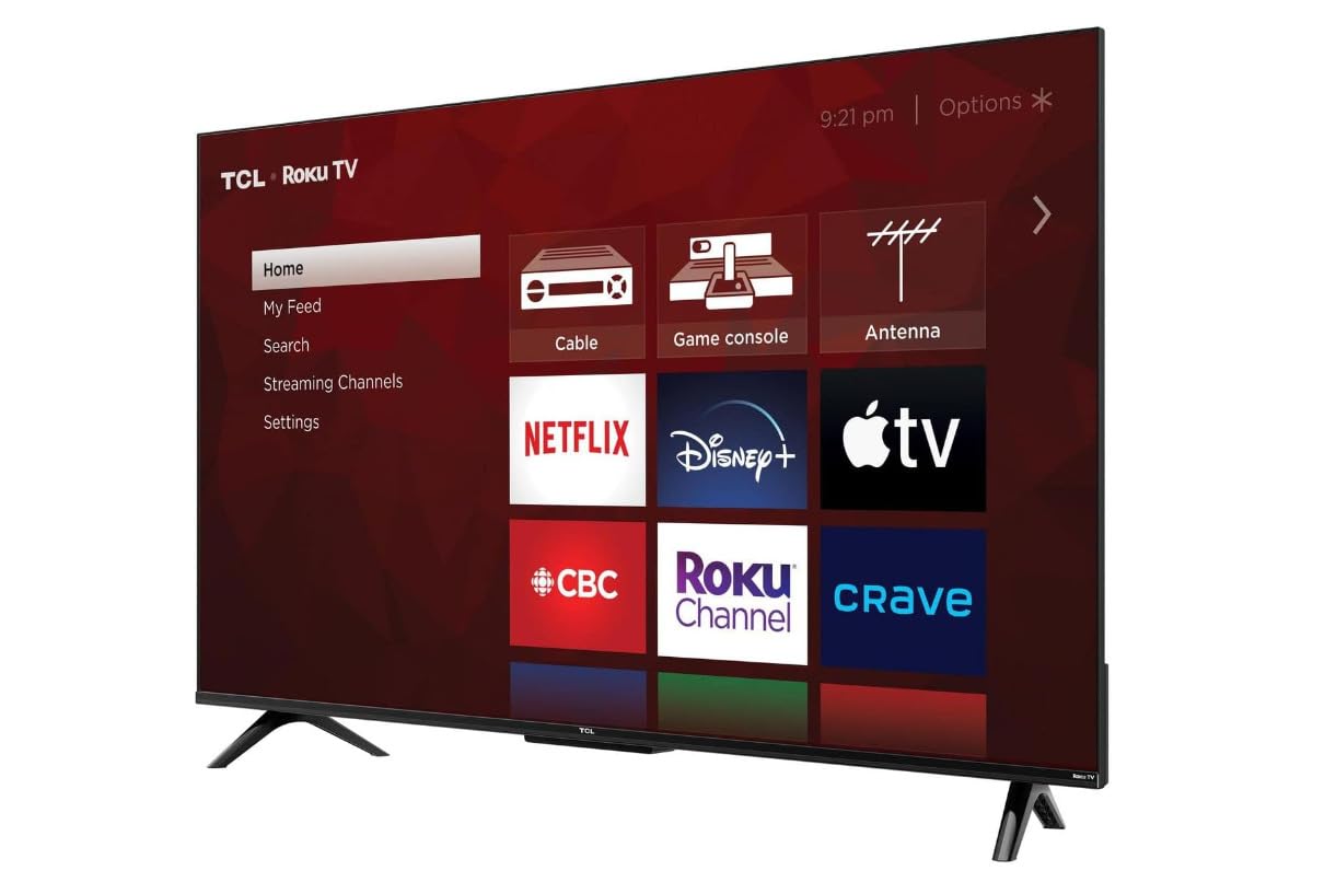 TCL Smart Television de 43" Pulgadas 4K Ultra HD LED HDR | Clase 4 Series Roku TV Compatible con Alexa y Google Netflix, Youtube, Prime Video | 43S451