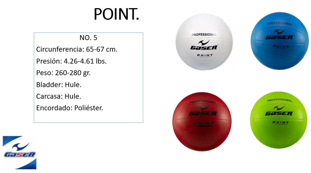 Gaser Balón Voleibol Modelo Point No. 5 (Azul)