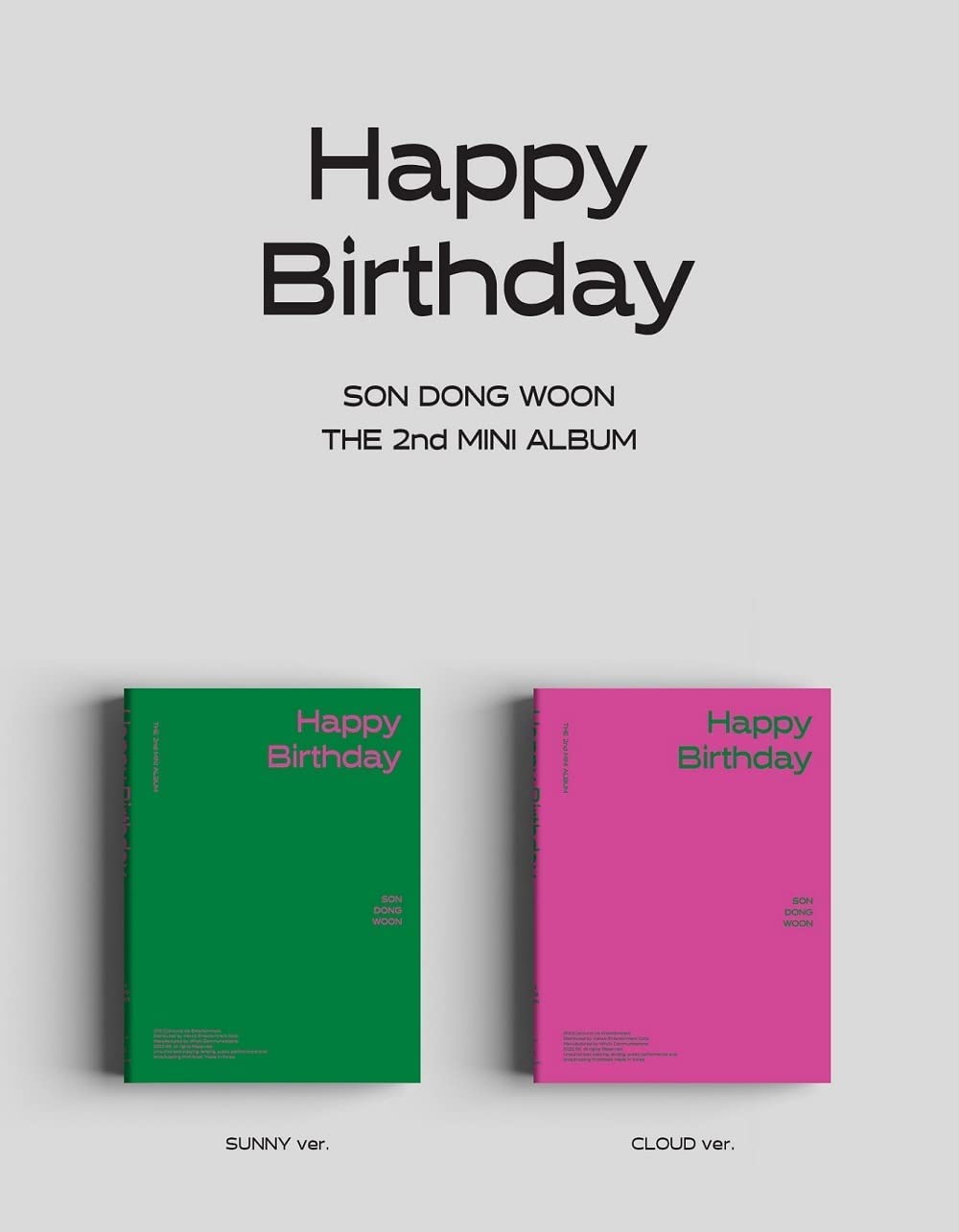 Mini Álbum CD SON DONG WOON Versión SUNNY Feliz Cumpleaños 2º