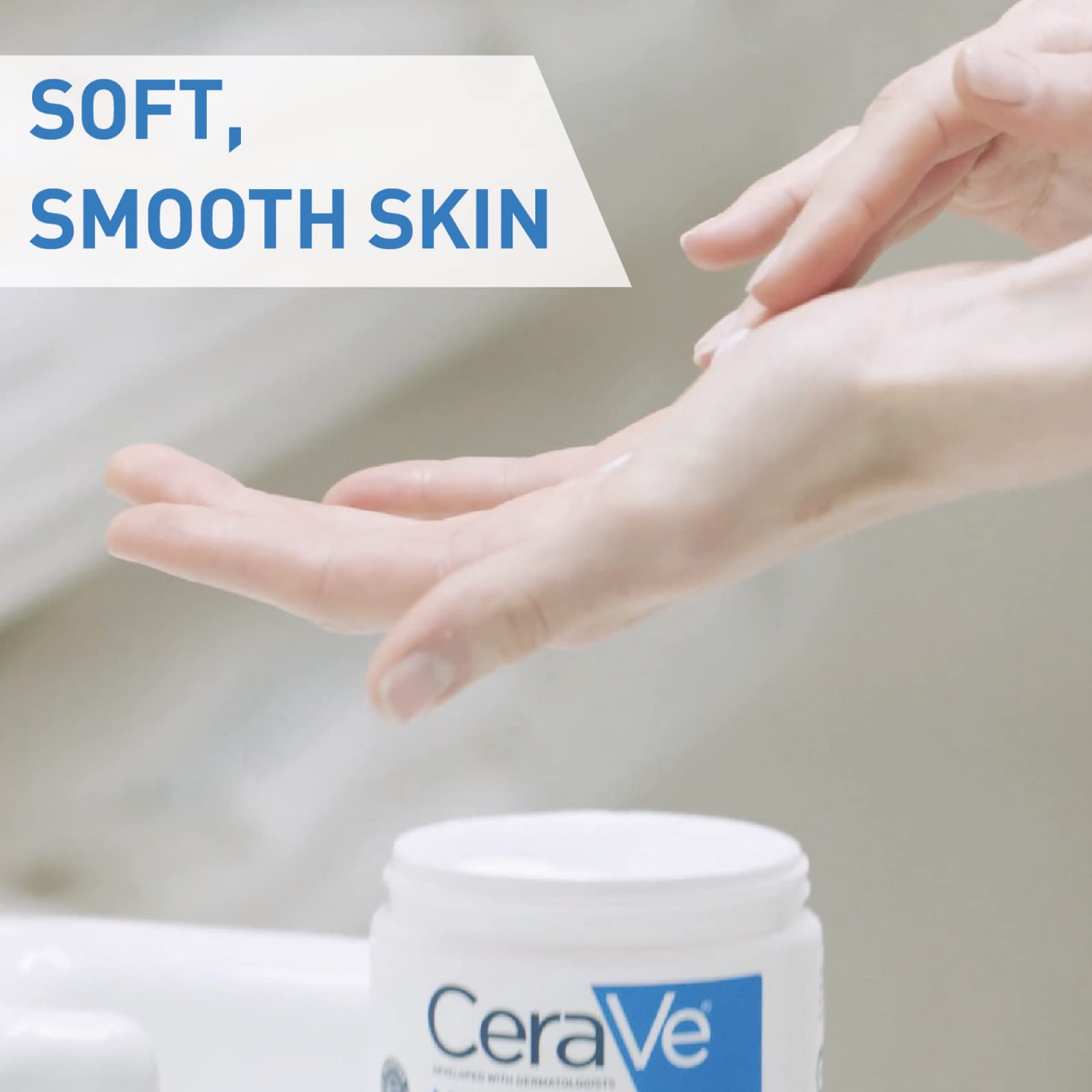 CeraVe Limpiadora Hidratante |473ml| Limpiador facial diario para piel seca | Libre de fragancia + Crema Hidratante |454gr| Hidrante diario para rostro y cuerpo para piel seca