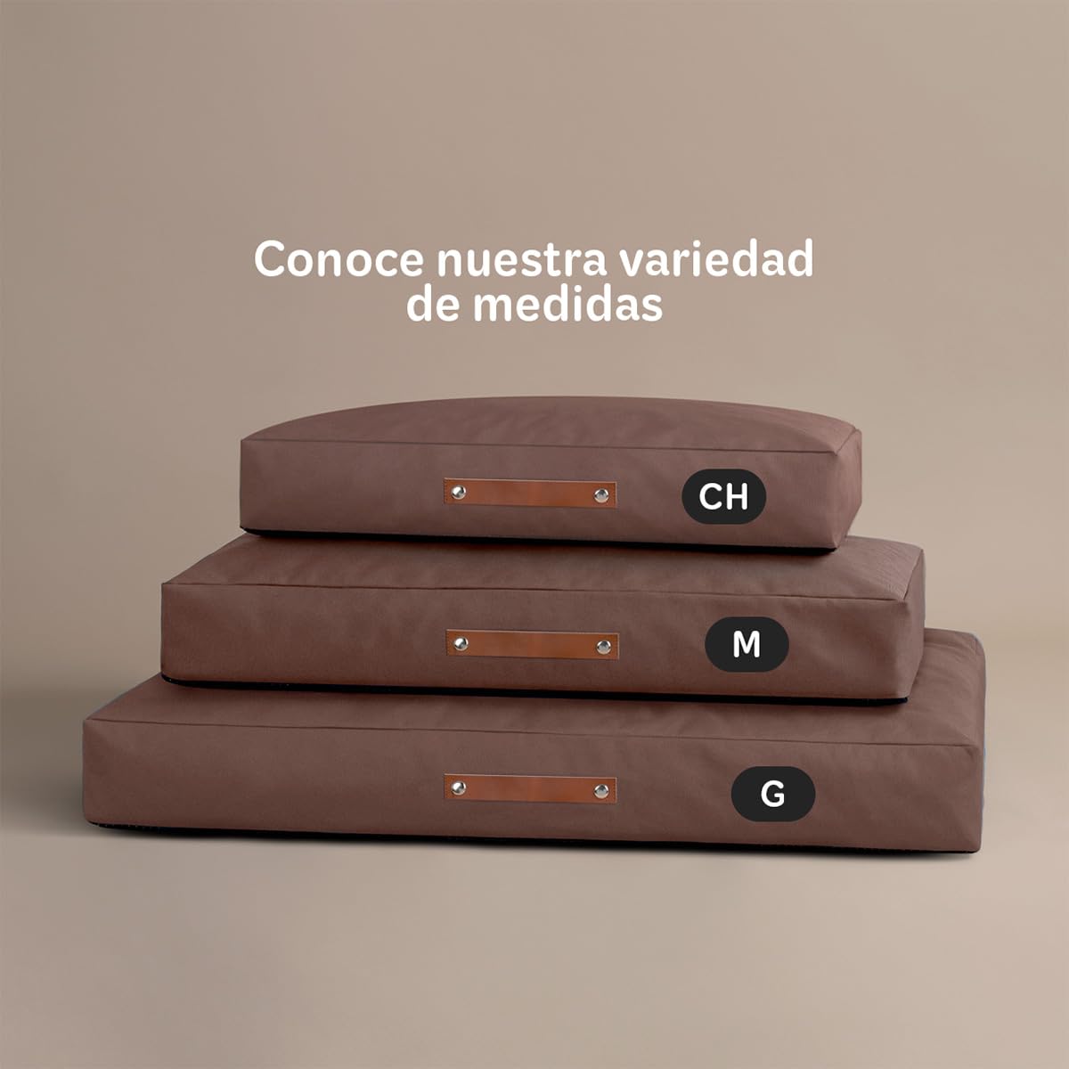 Cama Antiestrés de Foam ESQUIMAL Café Grande para Perro y Gato Lavable