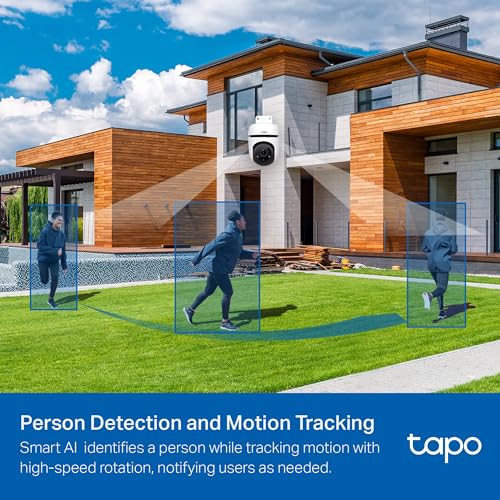 Cámara de Seguridad Wi-Fi TP-Link Tapo Nueva Generación 1080P con Visión Nocturna y Detección de Movimiento para Exteriores