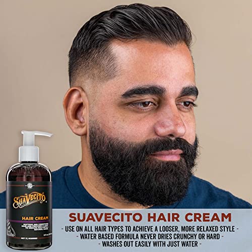 Light to Medium Hold Hair Cream by Suavecito for Men - 8 oz Cream