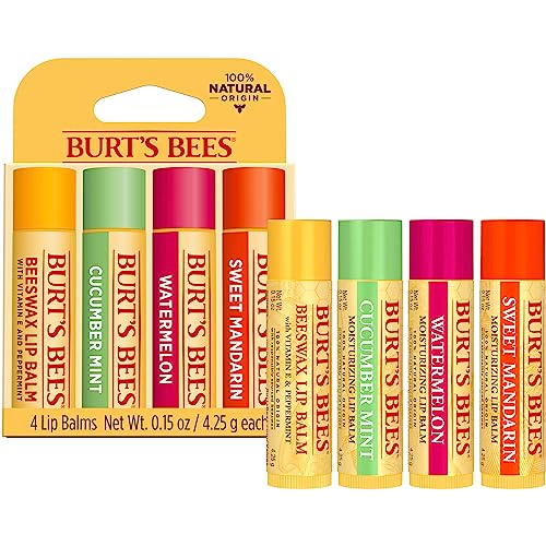 Burt's Bees Kit Freshly Picked Lip Balm 4 unidades