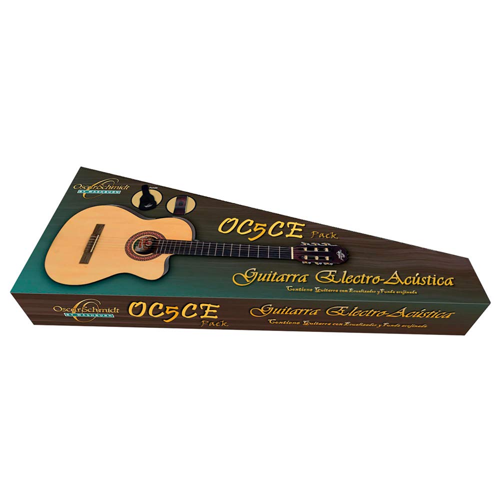Oscar Schmidt OC5CEPAK Guitarra Electroacústica, color natural