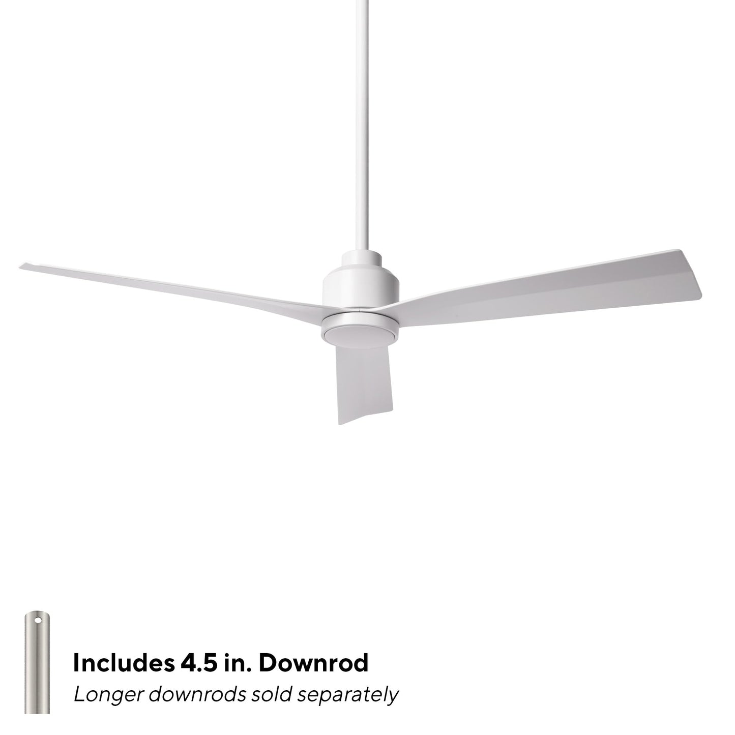 Ventilador de Techo Inteligente WAC Smart Fans Blanco Mate con Control Remoto para Interiores y Exteriores