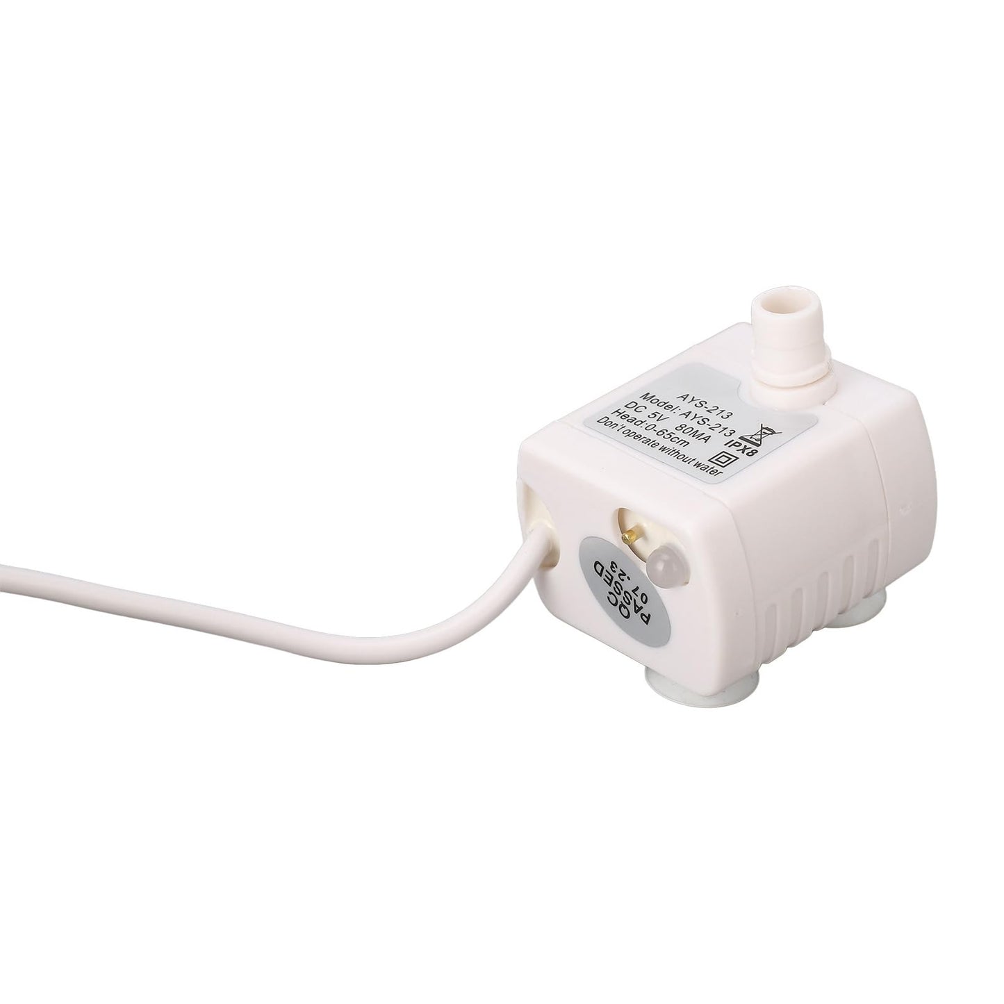 Bomba de Agua para Mascotas Denash, Fuente de Agua para Gatos, Bomba de Agua Extraíble Alimentada por USB, Flujo Ajustable de 5V,