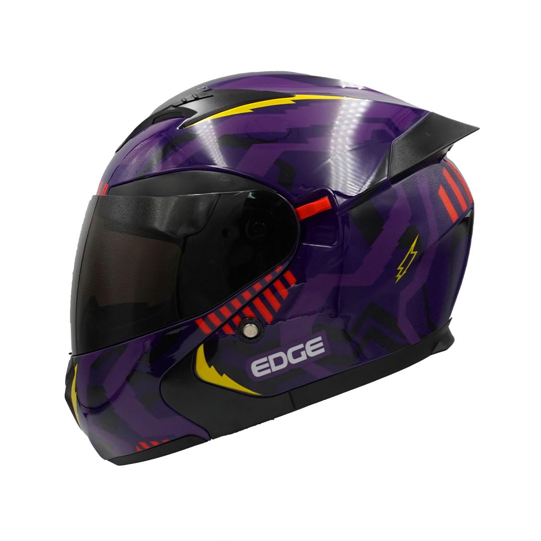 Casco Abatible EDGE Motorcycle Parts Pilot Strike Morado Brillante M