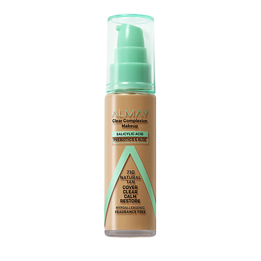 Base de Maquillaje Almay Clear Complexion para una piel naturalmente bronceada