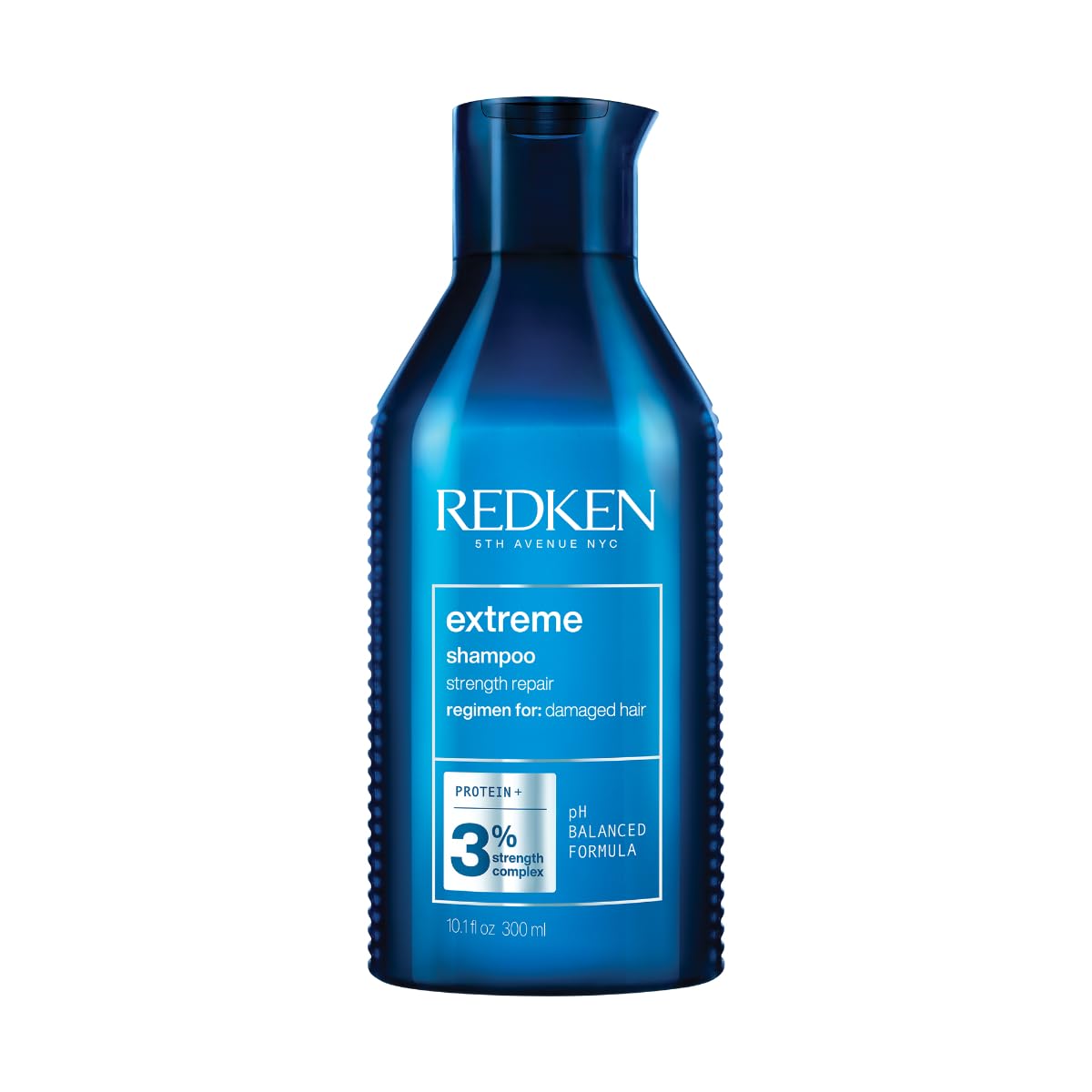 REDKEN - Shampoo Extreme | Shampoo fortificante y reparador para cabello dañado|Restaura las áreas más debilitadas del cabello y previene el quiebre |Strength Complex contiene Proteínas |Fórmula Vegana |300ml