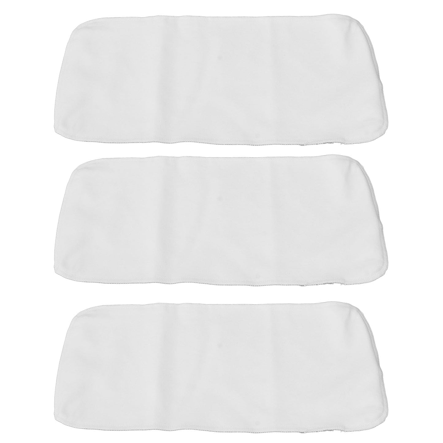 banapoy 3Pcs 4 Capas Algodón Orgánico Sin Blanquear para El Aceite Ricino Pack, Almohadillas Reutilizables de Aceite de Ricino para Compresas Calientes, Aceite de Ricino Franela Algodón