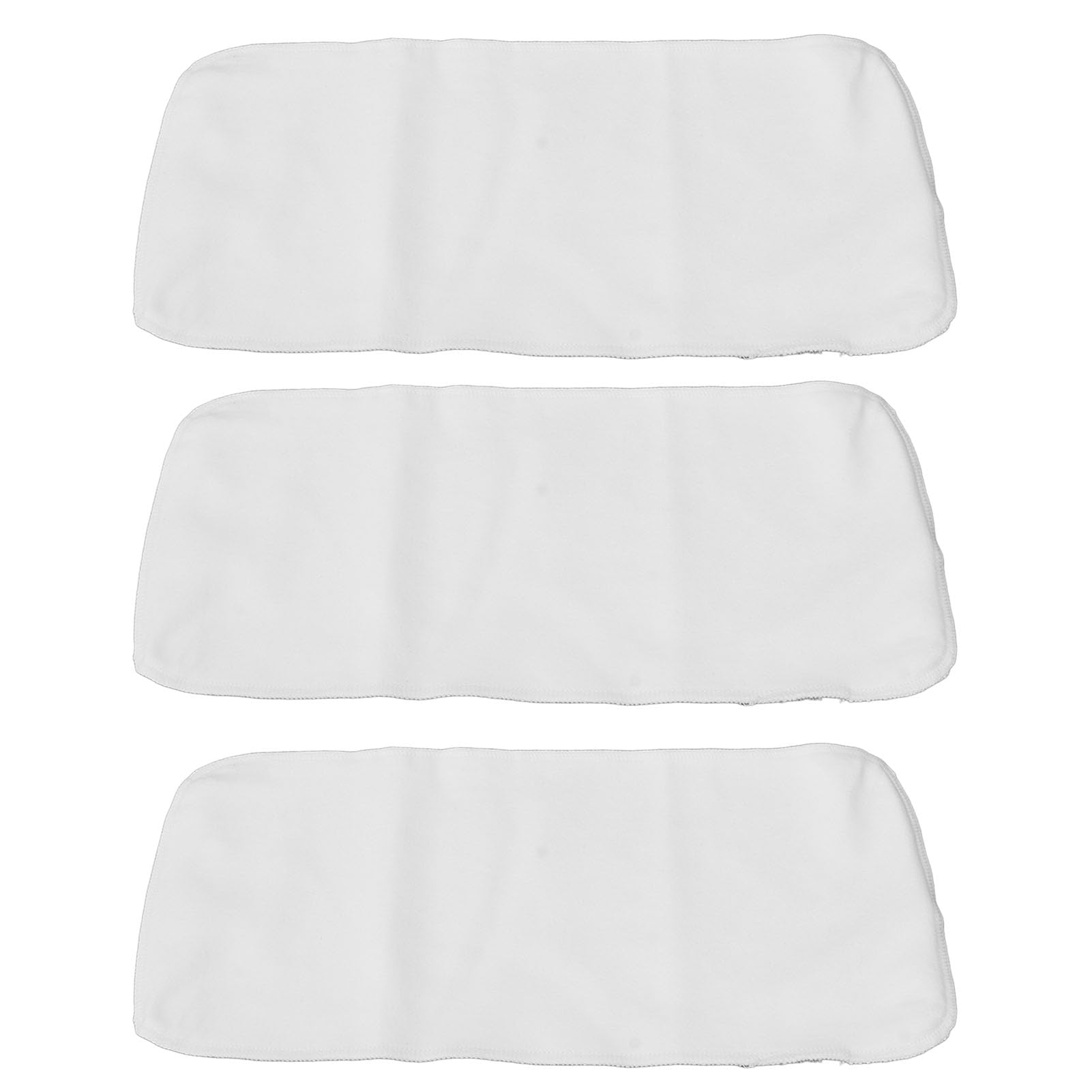 banapoy 3Pcs 4 Capas Algodón Orgánico Sin Blanquear para El Aceite Ricino Pack, Almohadillas Reutilizables de Aceite de Ricino para Compresas Calientes, Aceite de Ricino Franela Algodón