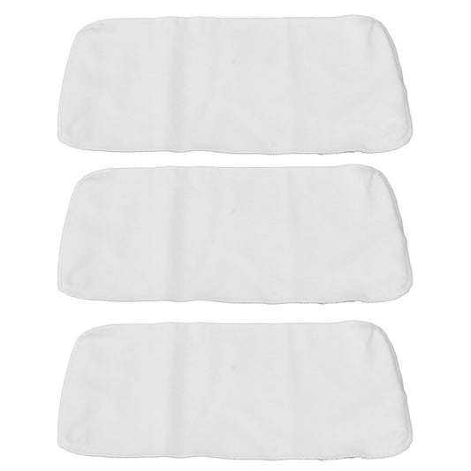 banapoy 3Pcs 4 Capas Algodón Orgánico Sin Blanquear para El Aceite Ricino Pack, Almohadillas Reutilizables de Aceite de Ricino para Compresas Calientes, Aceite de Ricino Franela Algodón
