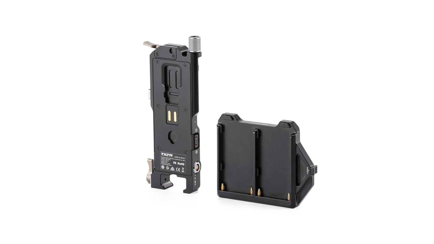 Tilta L Series (NP-F) Kit de placa de paso de alimentación de batería para DJI RS4 | Incluye grifos P de 14.8 V, un puerto Lemo de 2 pines y USB-C | Placas intercambiables | Funciona con RS2, RS3, RS3