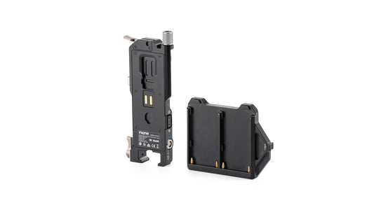 Tilta L Series (NP-F) Kit de placa de paso de alimentación de batería para DJI RS4 | Incluye grifos P de 14.8 V, un puerto Lemo de 2 pines y USB-C | Placas intercambiables | Funciona con RS2, RS3, RS3