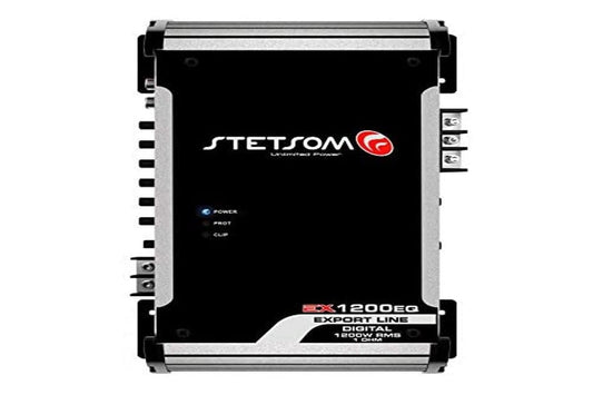 Amplificador de Audio Stetsom EX 1200 EQ 1 Ohm Negro 1200.1 K W RMS para Coche