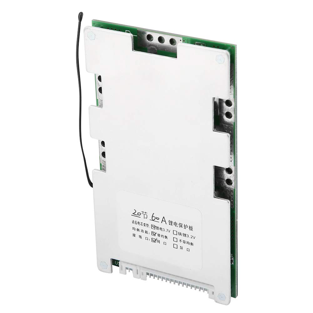 Placa de Protección de Batería de Litio 20S 60A con Carga de Equilibrio y Funciones de Protección