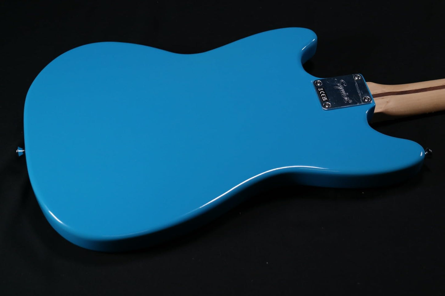 Fender Squier Sonic Mustang Electric Guitar, Beginner Guitar, Includes 30 Days of Free Lessons, Laurel Fingerboard and Step Up Pickups, Chrome Hardware, and Polyurethane Finish, California Blue