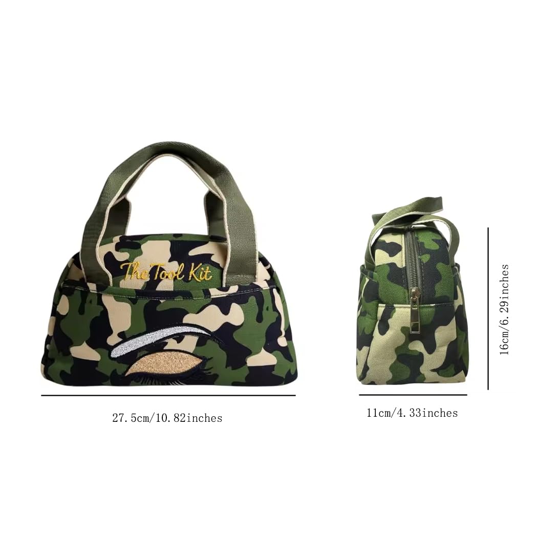 Beyond Shadow Ops Luxe Collection Kit de herramientas – Organizador profesional de maquillaje y accesorios con compartimentos seguros y diseño inspirado en el ejército, 2 bolsillos exteriores Lg