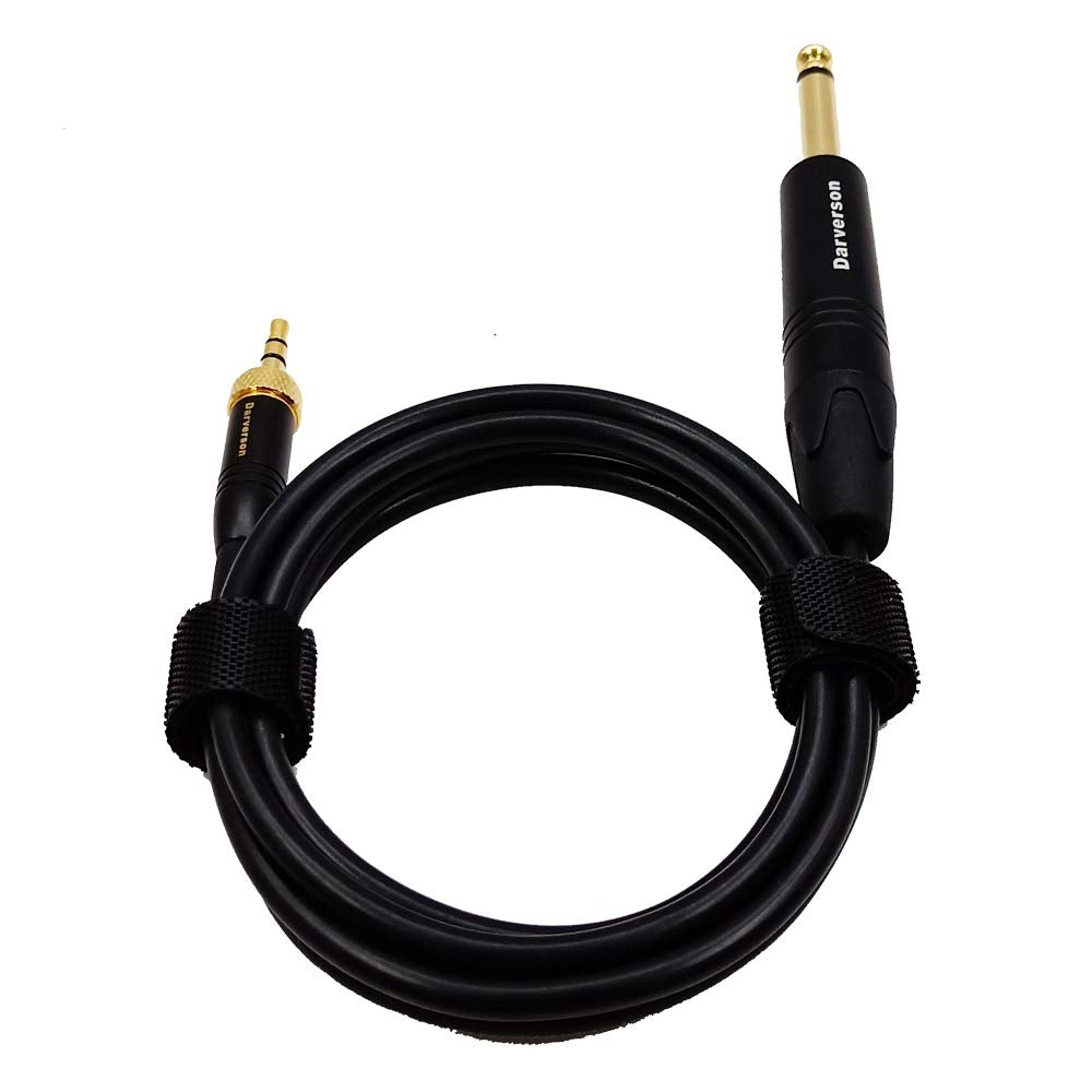 Instrumento de bajo de guitarra 1/8 a 1/4 Cable de repuesto para sistema inalámbrico transmisor sennheiser Beltpack