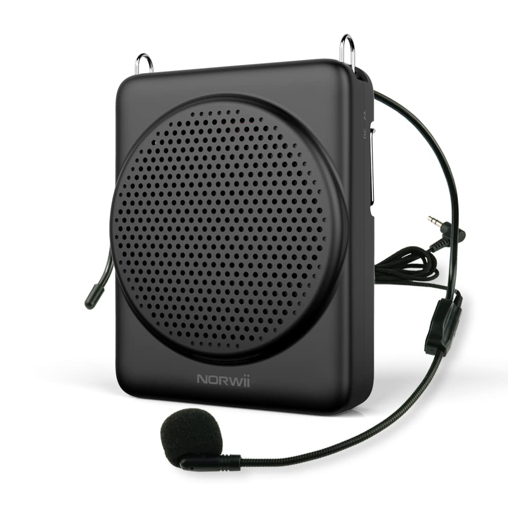 Amplificador de Voz NORWII Negro con Carga Rápida y 30 Horas de Reproducción