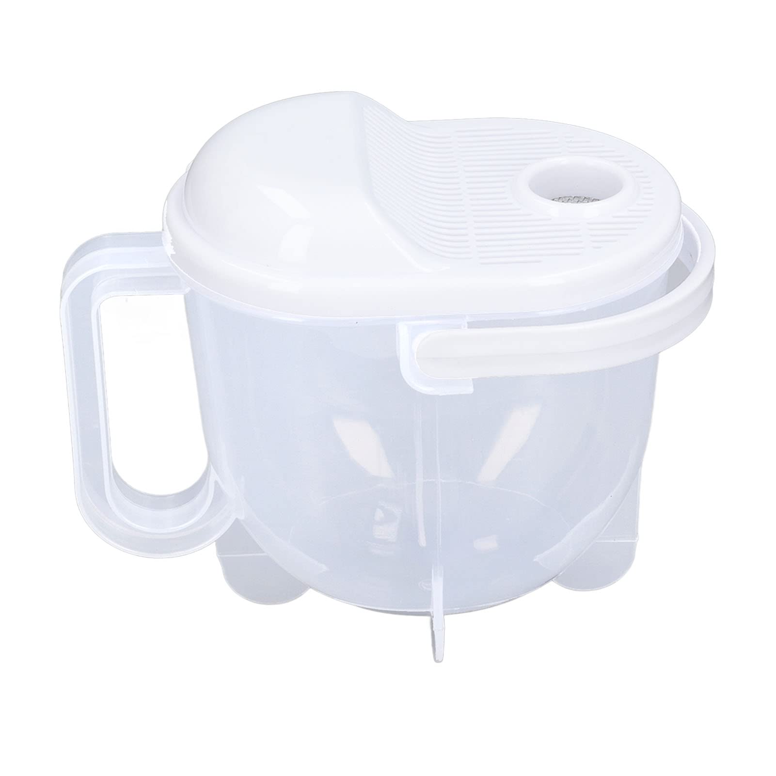 FUWE Lavadora de arroz, colador Fino de Escala Transparente Tazón de Lavado de arroz de Alimentos de Grano pequeño