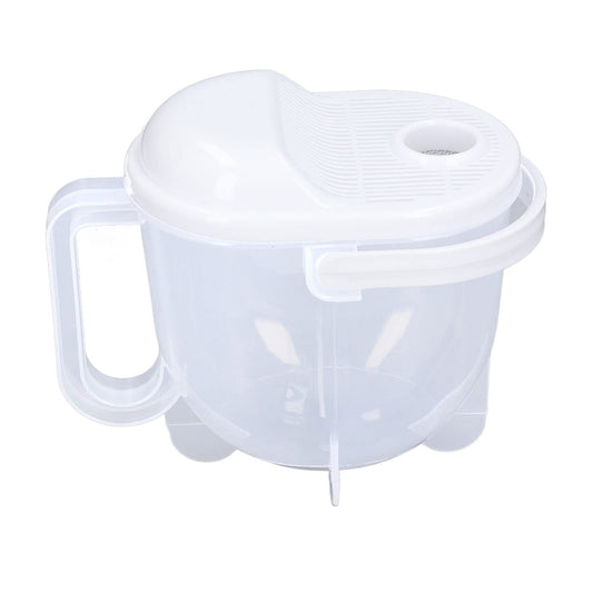 FUWE Lavadora de arroz, colador Fino de Escala Transparente Tazón de Lavado de arroz de Alimentos de Grano pequeño