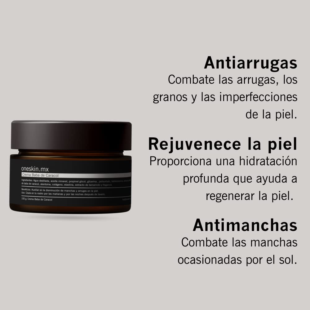 Crema Facial Baba de Caracol y Colágeno – 100 g | Antiarrugas y Antimanchas