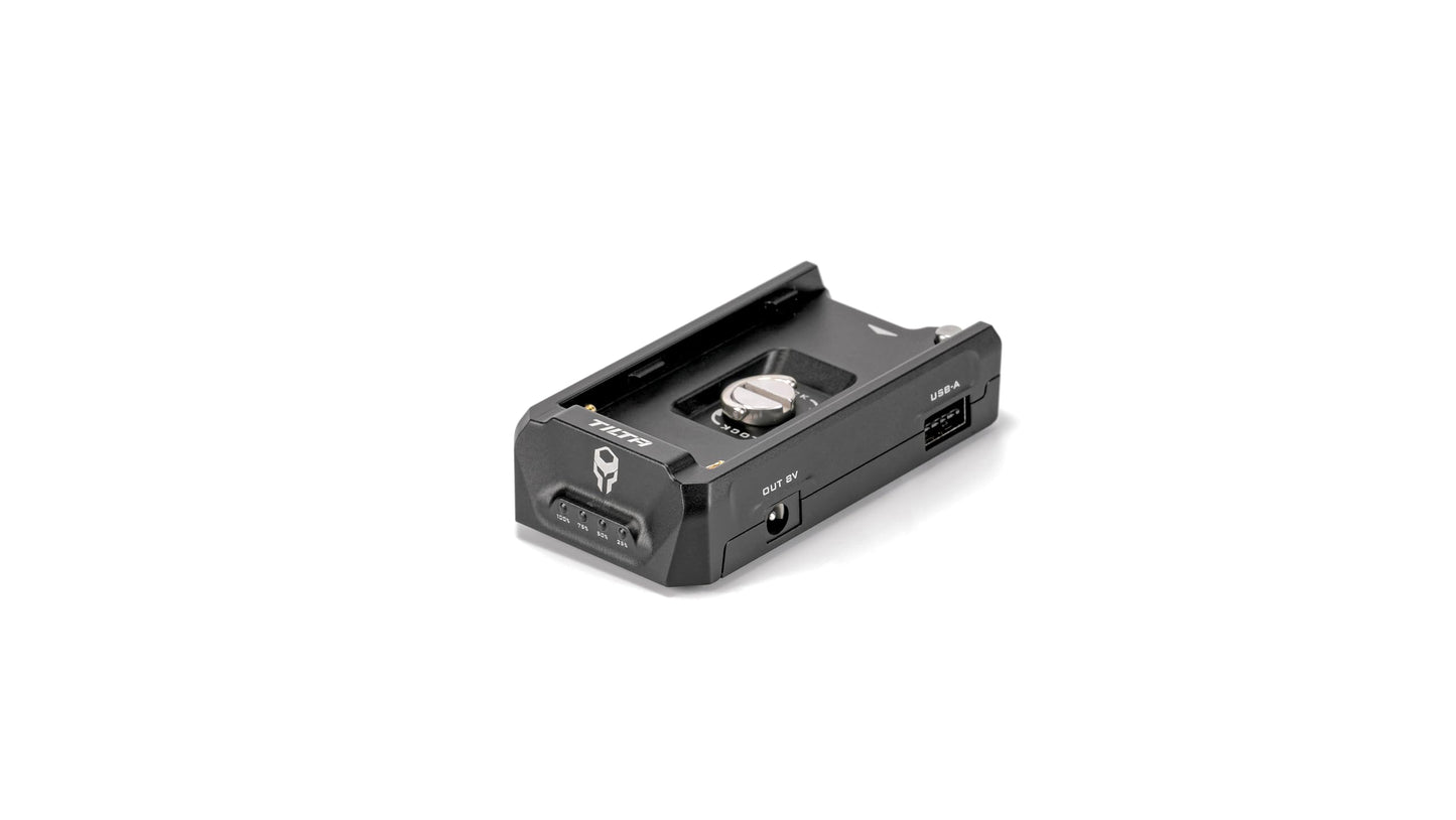 Tilta F970 - Placa de batería V2 - Negro | Universal | Anti rotación | Accesorios de alimentación | USB-C de doble dirección | Indicador de batería | TA-BTP2-F970-B