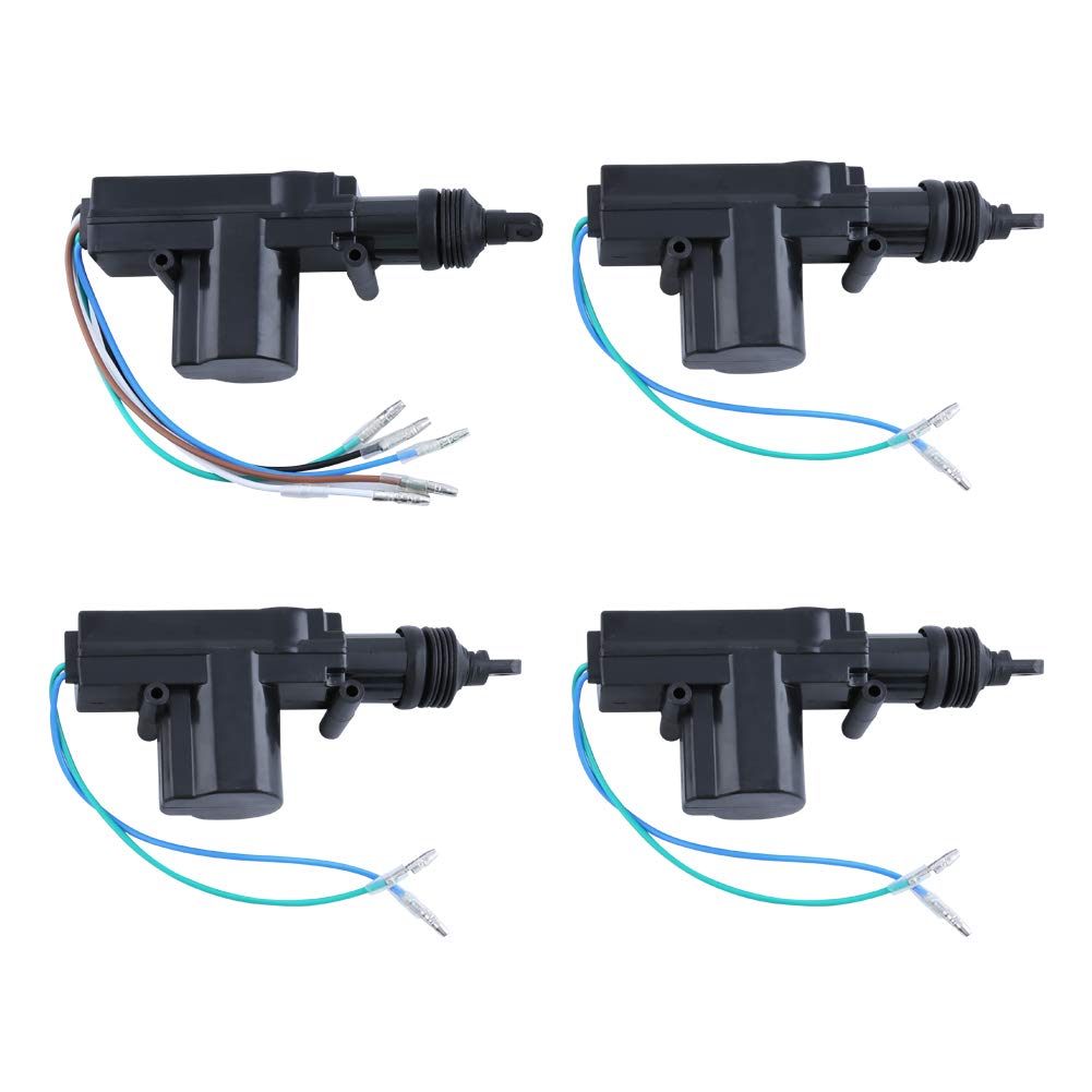 Sistema de Bloqueo de Puerta Central Easyguard CL13 Negro con 4 Actuadores de Cerradura 1 Master 3 Esclavos DC12V