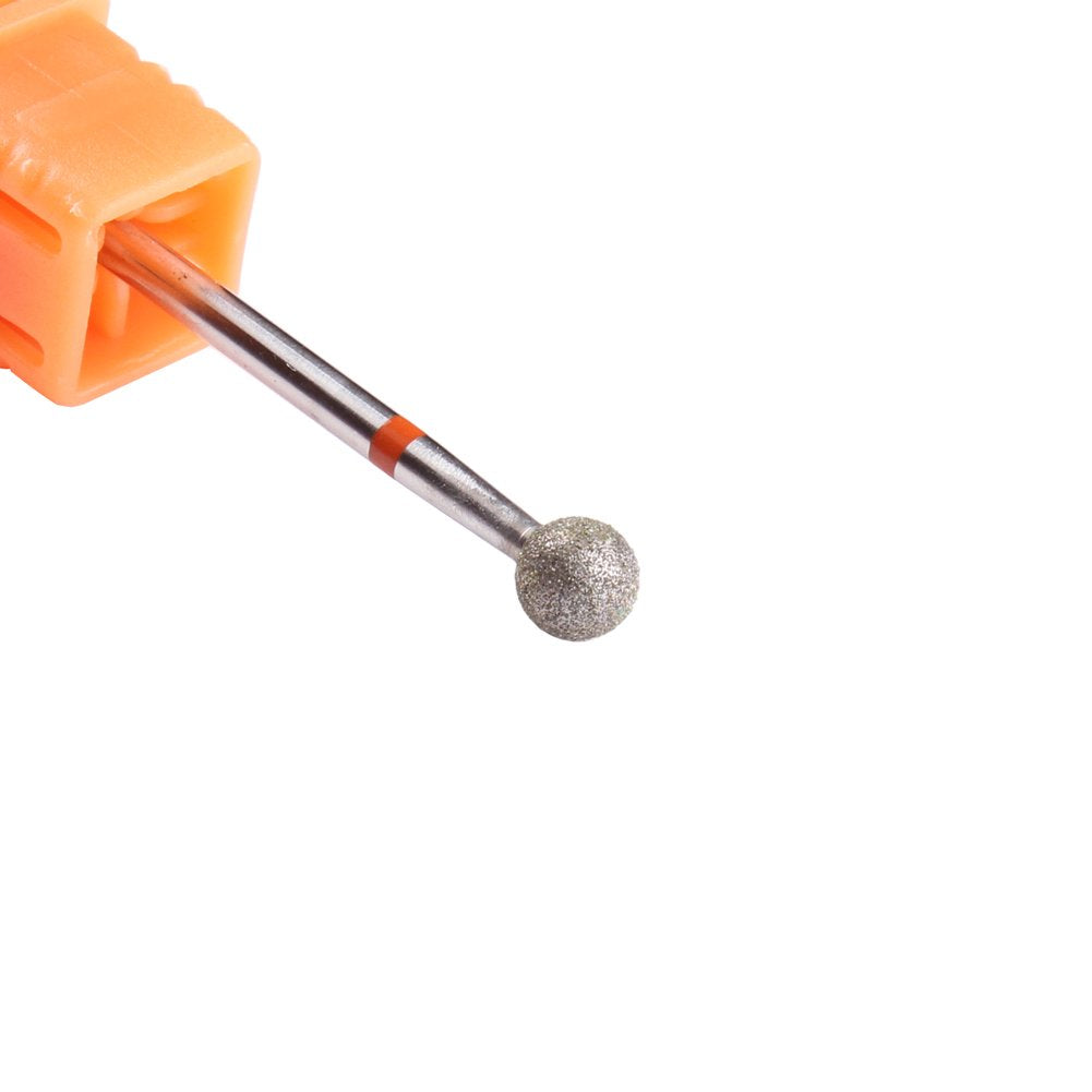 MZCMSL 3 brocas de punta de bola de 5 mm, brocas de diamante para manicura y pedicura