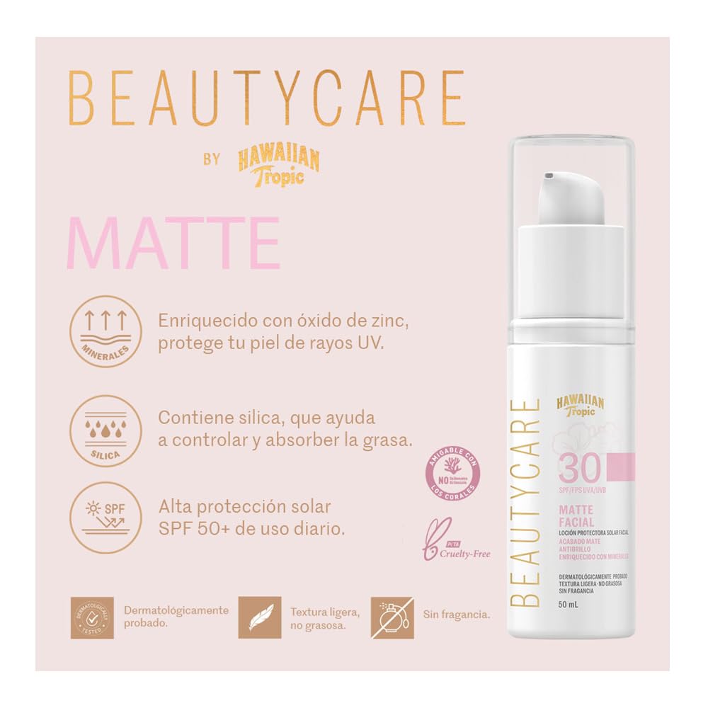 Beautycare Matte Protector Solar Facial FPS 30 50ml