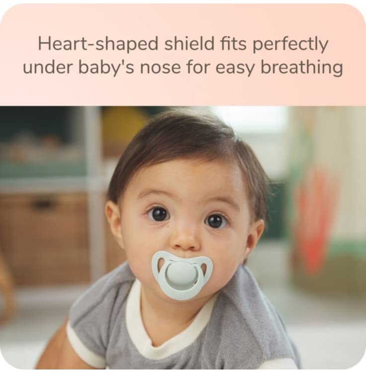 Chupetes NUK Azul Forma Ortodóntica para Bebés Amamantados 6-18 Meses Paquete de 2