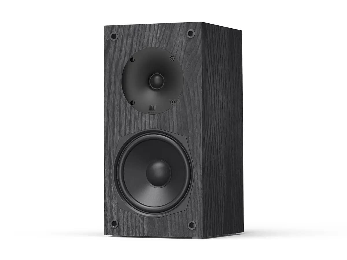 Monolith B5 Bookshelf Speaker - Black (Each) Powerful Woofers, Punchy Bass, High Performance Audio, For Home Theater System - Audition Series