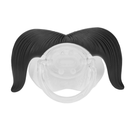 Chupete para bebé, Chupete de Noche, Chupete Divertido para bebé, Chupete de Silicona Suave Divertido para Barba Larga, Herramienta de Ortodoncia para Masticar Infantil