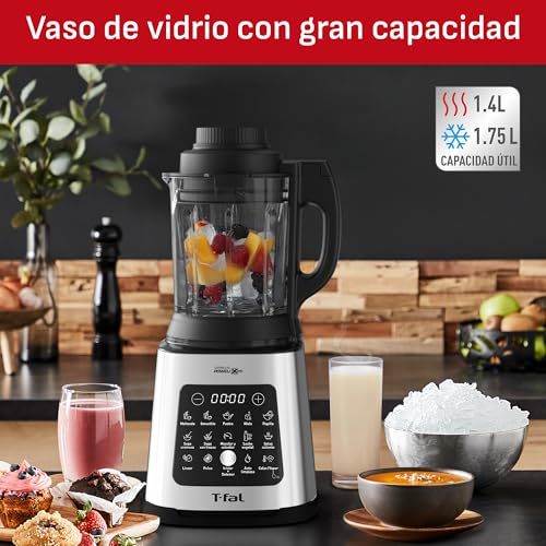 Licuadora T-Fal Ultraforce BL83SDX0 Blanca con Función de Cocción y 10 Programas Automáticos