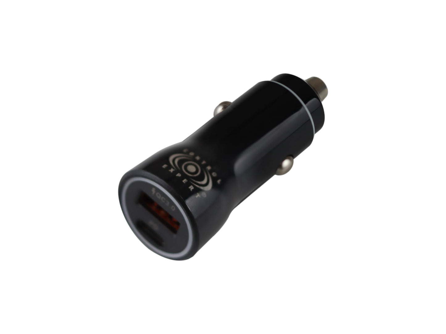 CONTROL EXPERT Turbo Cargador USB y Tipo C para Auto 38W Ultra Rápido (Negro)