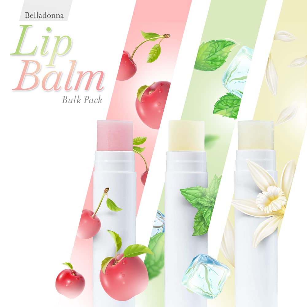 Belladonna - Bálsamo labial a granel, relleno/sin etiquetar, 50 vainilla, añade tus propias etiquetas